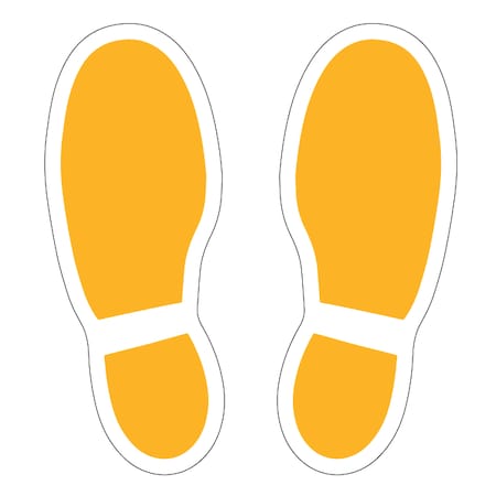 Cut-out Footprints, Yellow, 15, 8626XY